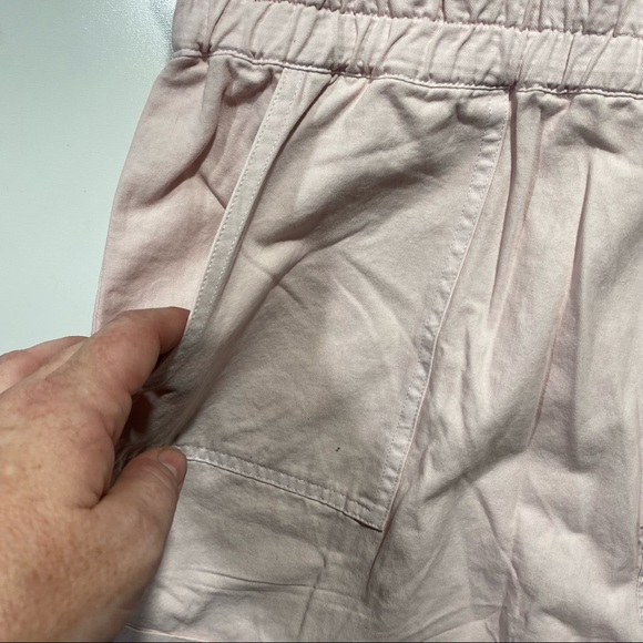Blank NYC Light Pink Mastermind Utility Roll Hem Button Down Romper NWT Size L - Picture 10 of 16